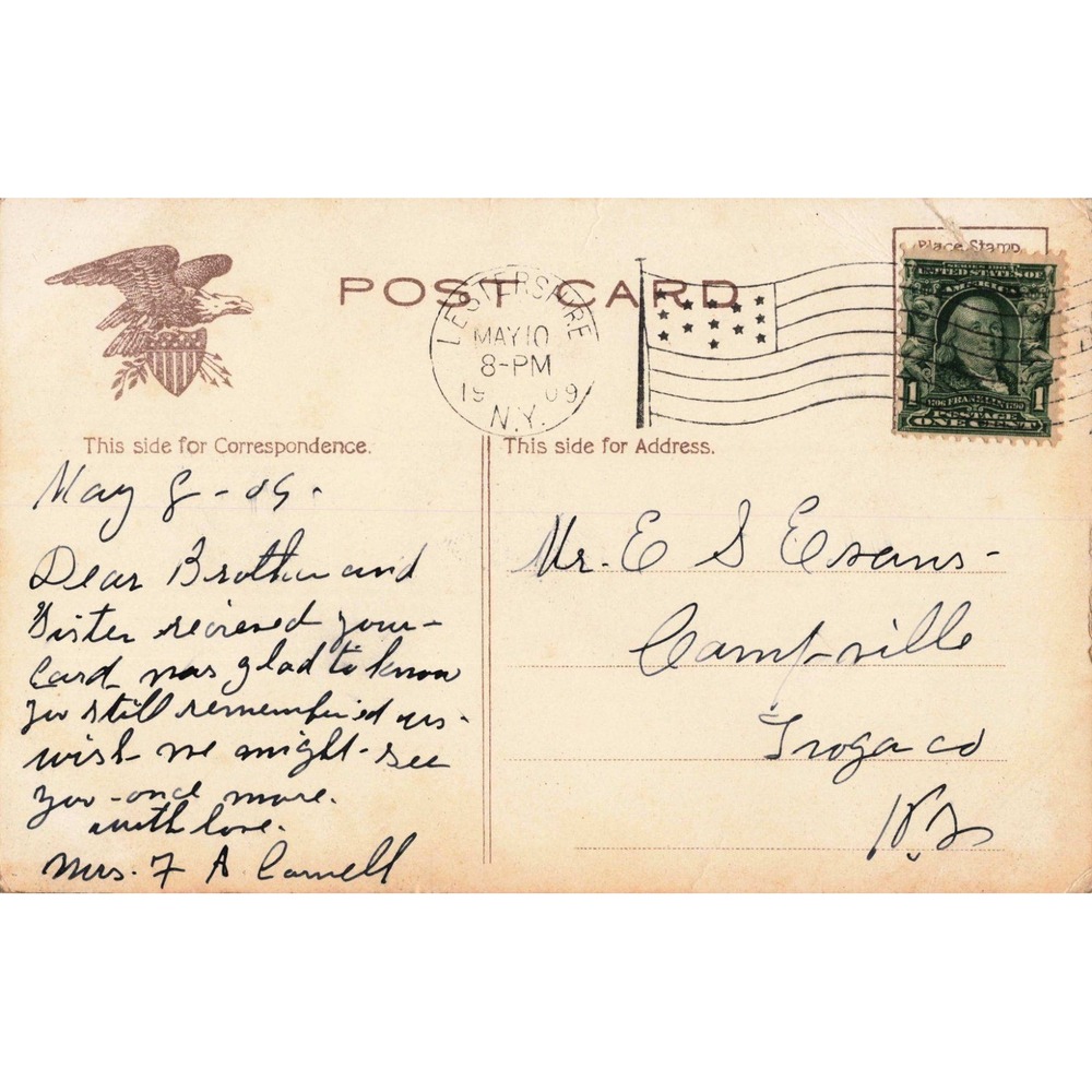Vintage 1909 State Capitol Providence Rhode Island RI Postcard Postmarked VG- - Picture 2 of 2